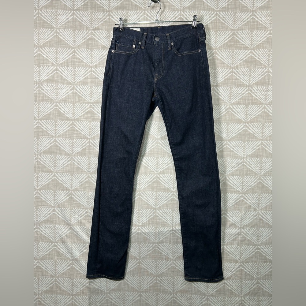 Men's Gap dark wash slim fit denim jean size 29 x 34 Dark Blue